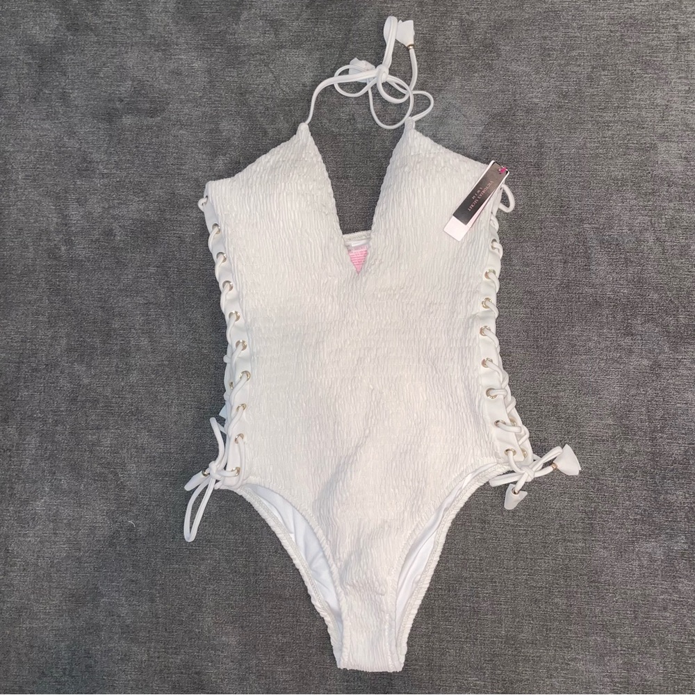 VICTORIA SECRET ruched NWT one piece M